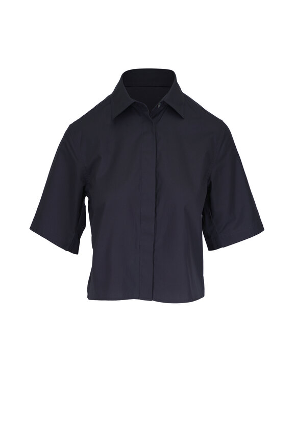 Vince - Enoki Silk Long Sleeve Zip Blouse | Mitchell Stores