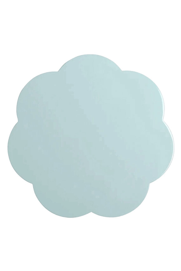 Addison Ross Pale Blue Lacquer Scalloped Placemats