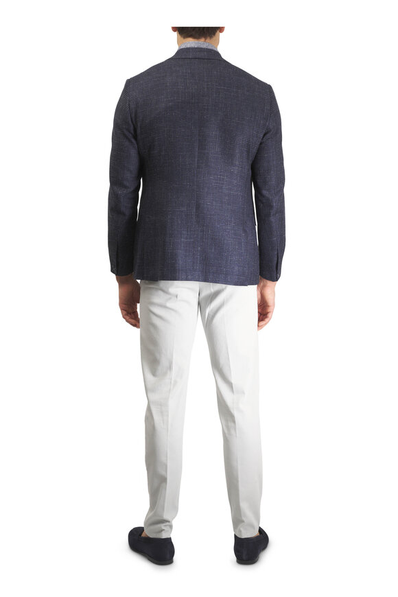 Maurizio Baldassari Blue Short Sleeve Jersey Knit Polo - view 3