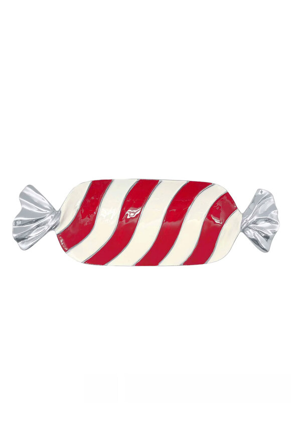Mariposa Red & White Candy Dish