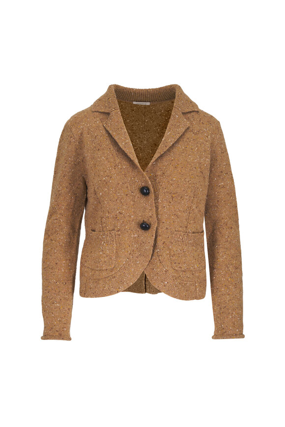 Lafayette 148 New York Tan Dongeal Cashmere Cardigan - view 1