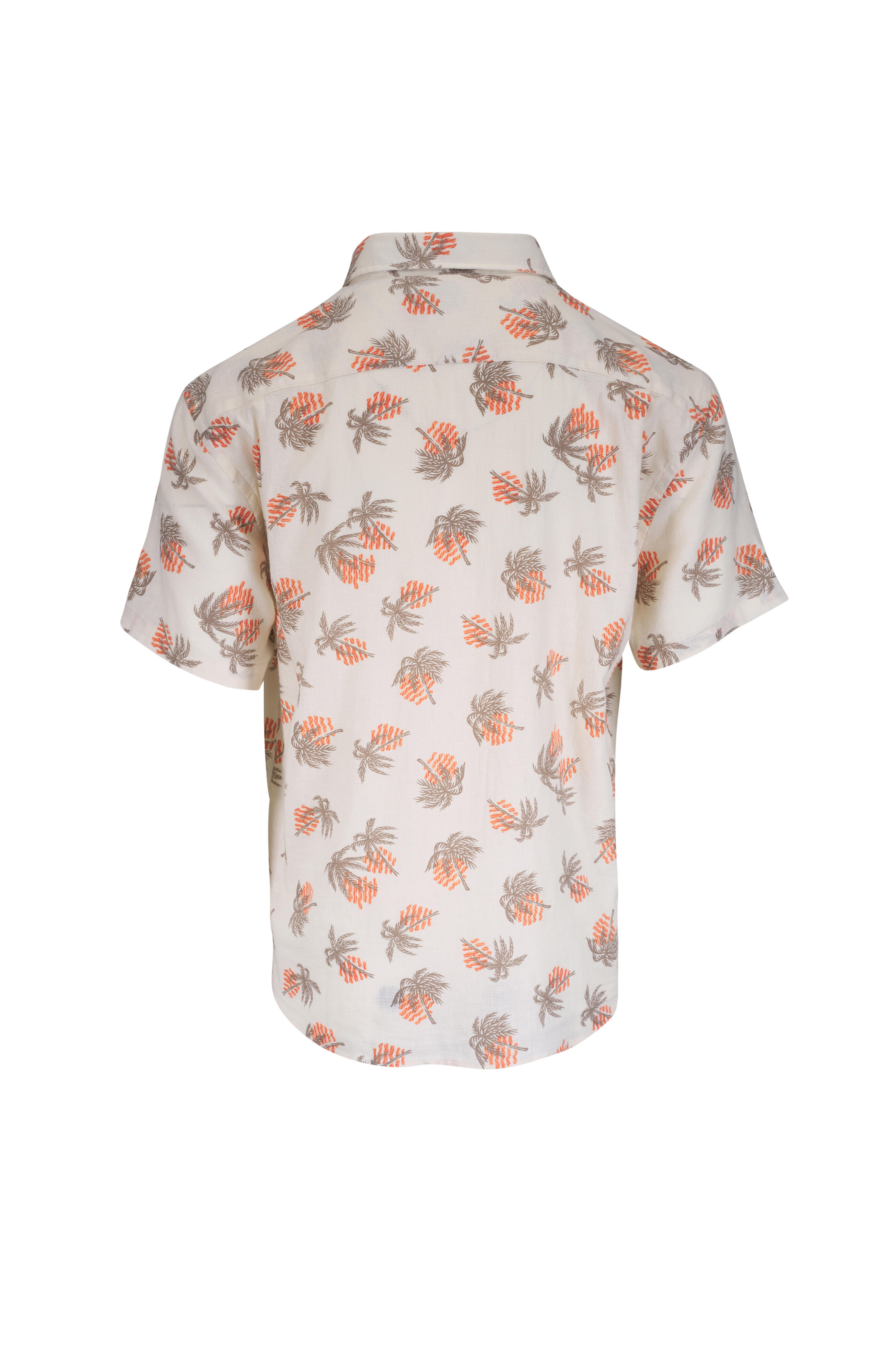 Faherty Brand - Breeze Sunlit Palm & Waves Short Sleeve Shirt