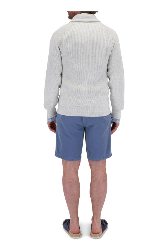 Brunello Cucinelli - Light Blue Cotton Painter Shorts