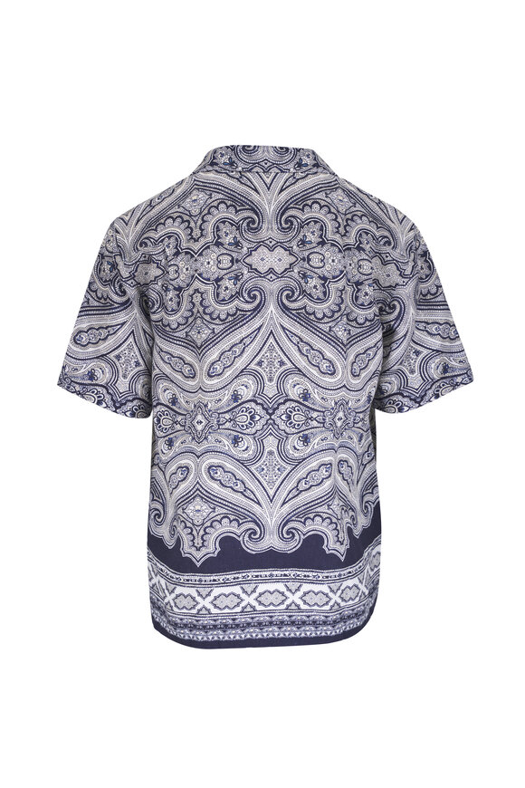 Orlebar Brown Maitan Carniva Linen Sport Shirt - view 3