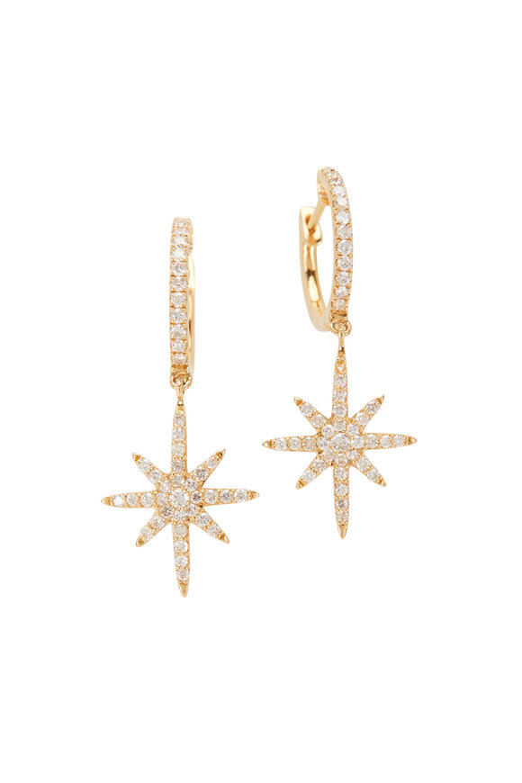 Cairo - Yellow Gold Starburst Earrings