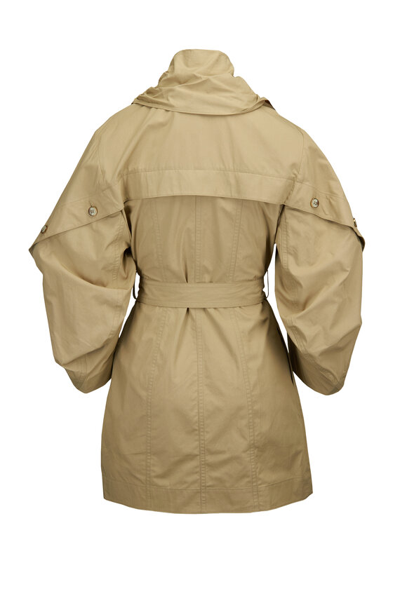 Zimmermann Valiant Olive Cotton Utility Mini Dress - view 2