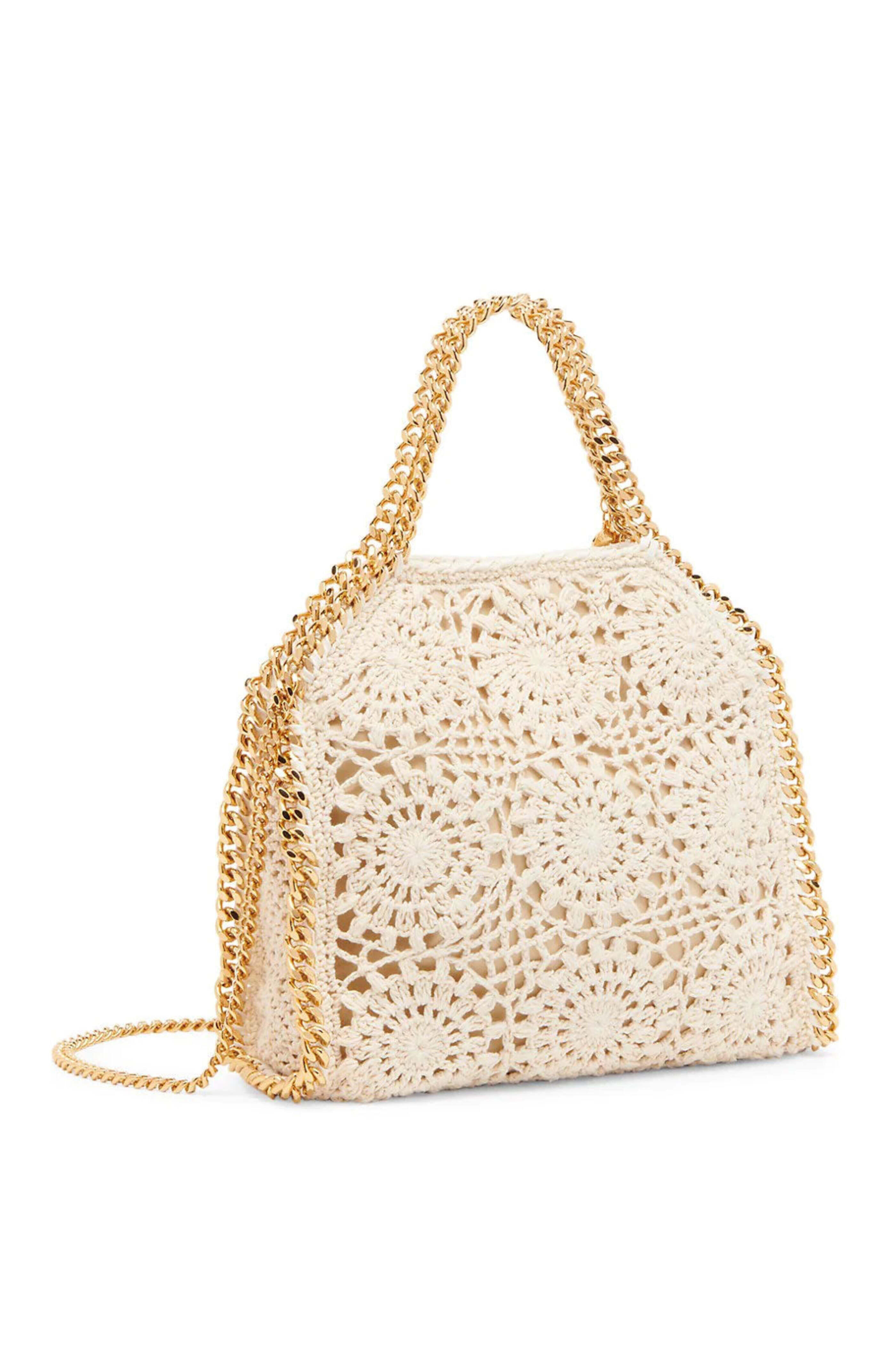Stella McCartney - Small Falabella Crochet Tote in Natural