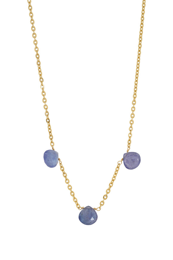 Cristina V. - Tanzanite Triple Brio Chain Necklace