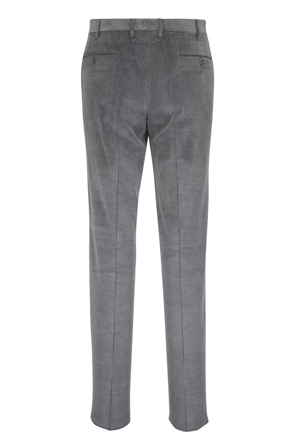 Malcom Green Stretch Cotton & Wool Corduroy Pant - view 2
