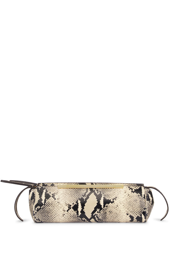 Khaite Donna Embossed Leather Clutch