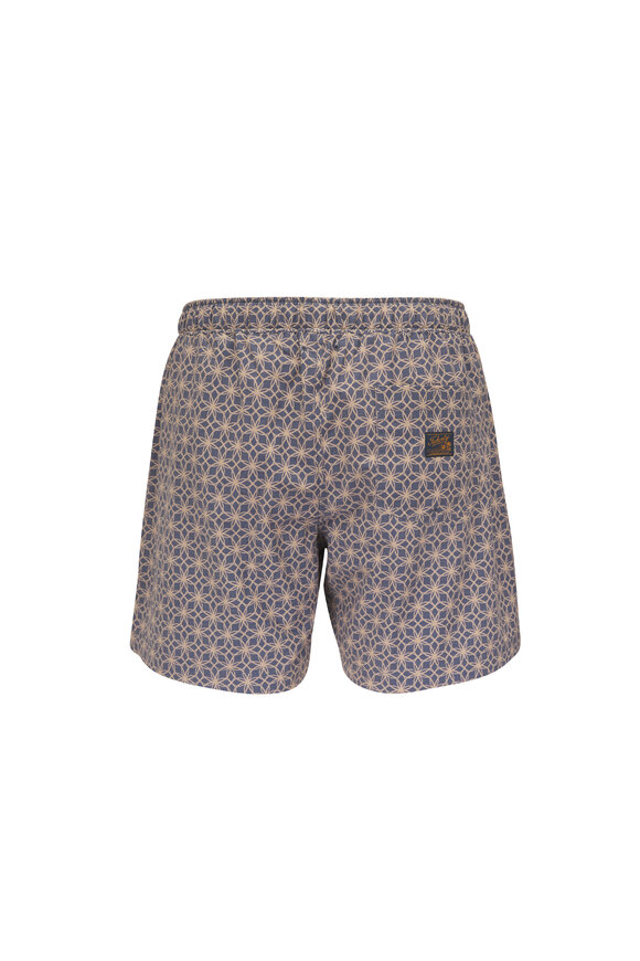 Faherty Brand All Day™ Golden Lotus Tile Swim Trunks - view 2