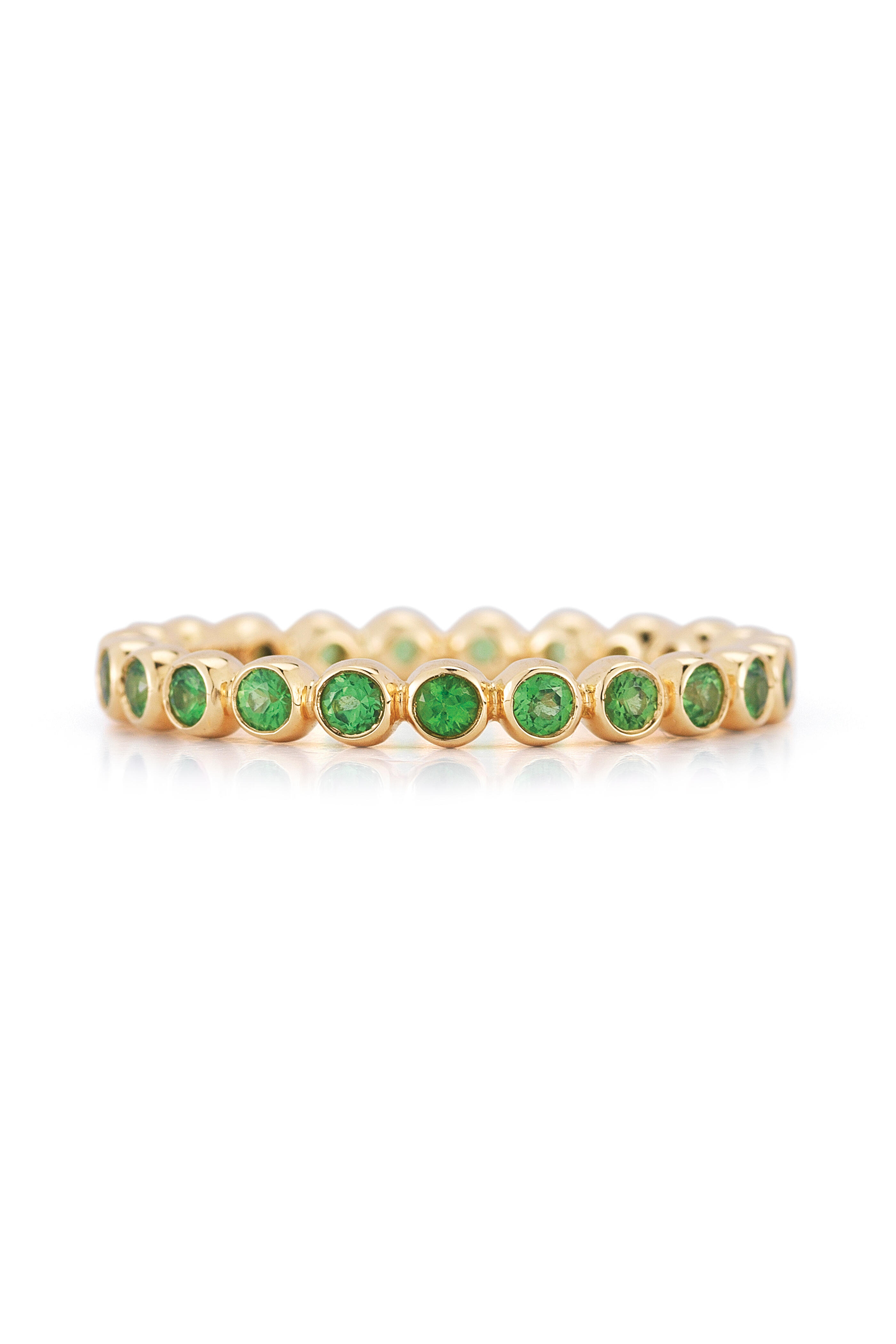 Kwiat - Yellow Gold Tsavorite Bezel Stack Ring | Mitchell Stores