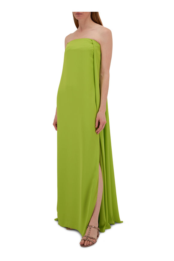 Carolina Herrera - Kiwi Strapless Column Gown 