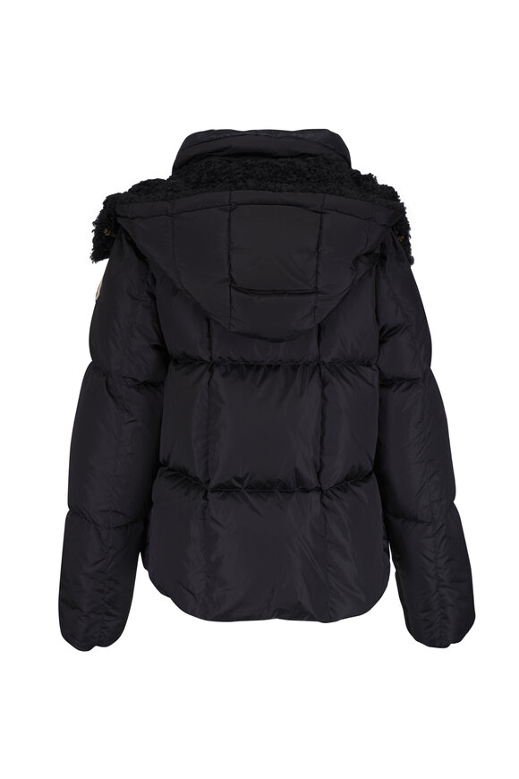 Moncler Castelnou Black Short Down Jacket - view 4