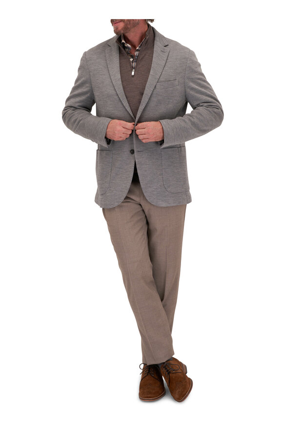 Maurizio Baldassari - Silver Wool Jersey Sportcoat 