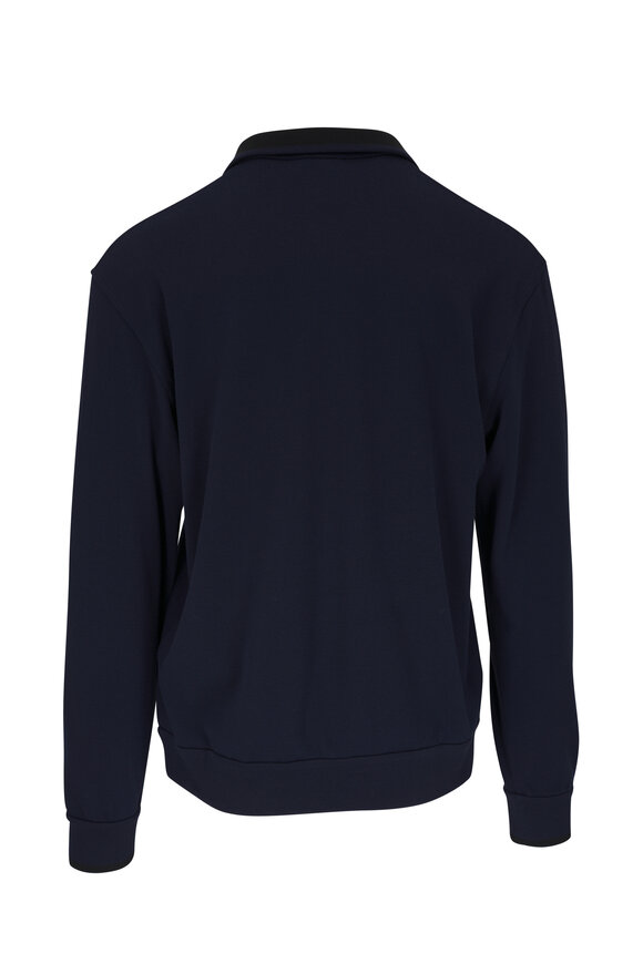 Brioni - Navy Cotton Full Zip Jacket 