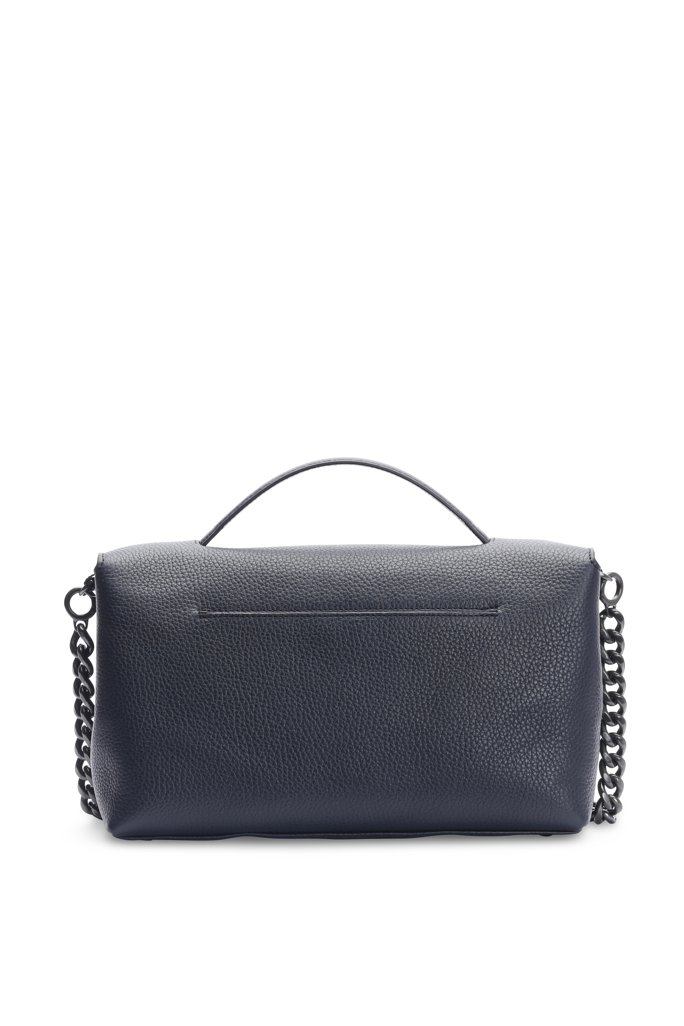 Akris - Dark Blue Leather Shoulder Bag