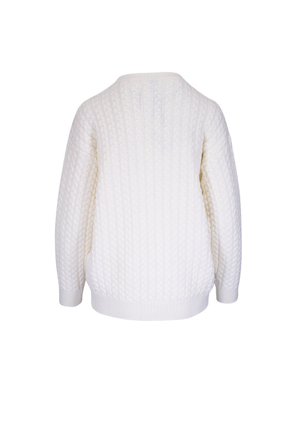 Loewe - Anagram Open Cable Knit Sweater