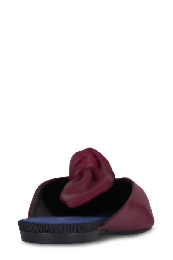 Lanvin Midnight Step Bow Bacchus Leather Mule - view 4