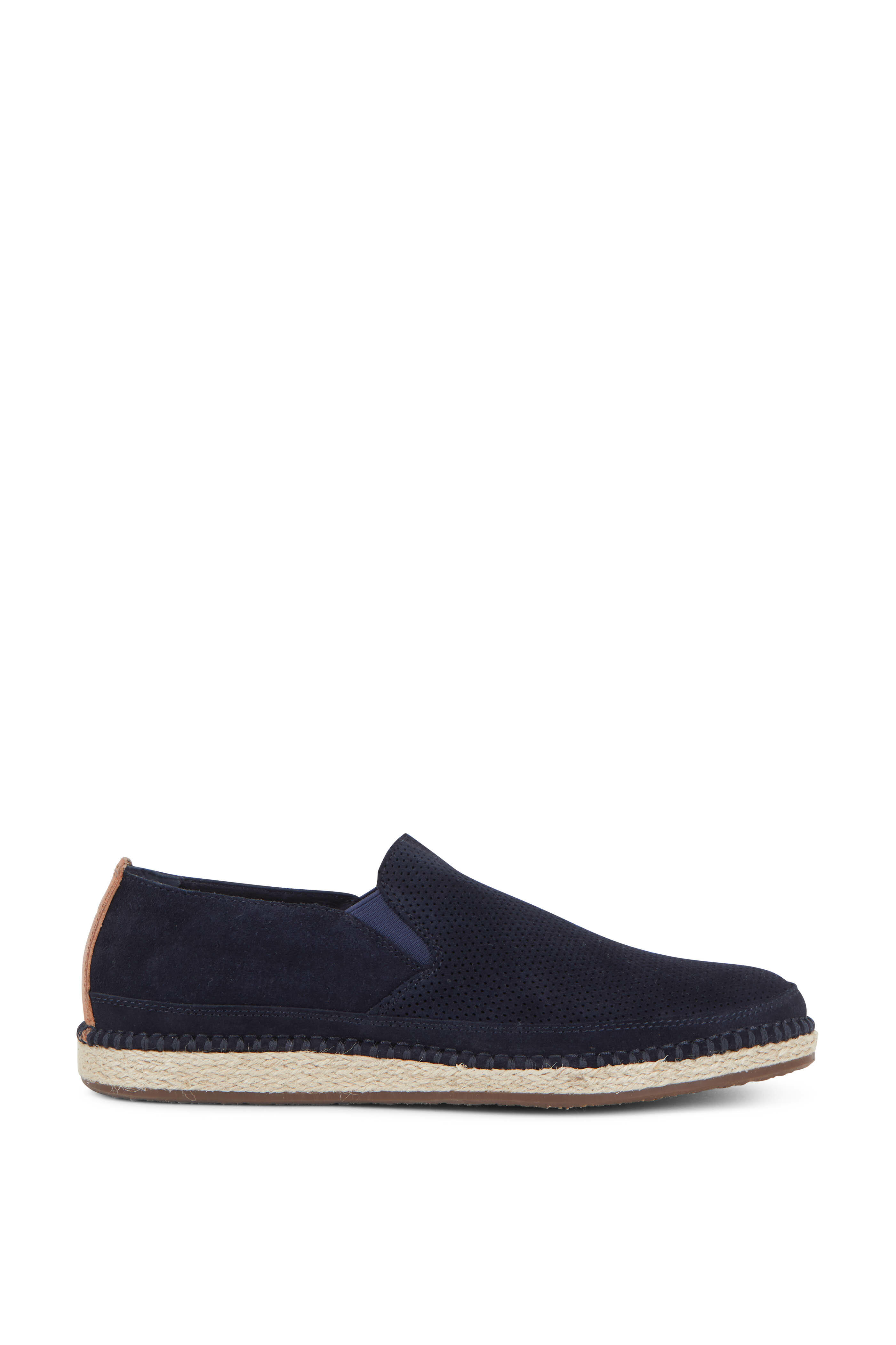 Trask Braxton Navy Blue Suede Loafer Mitchell Stores