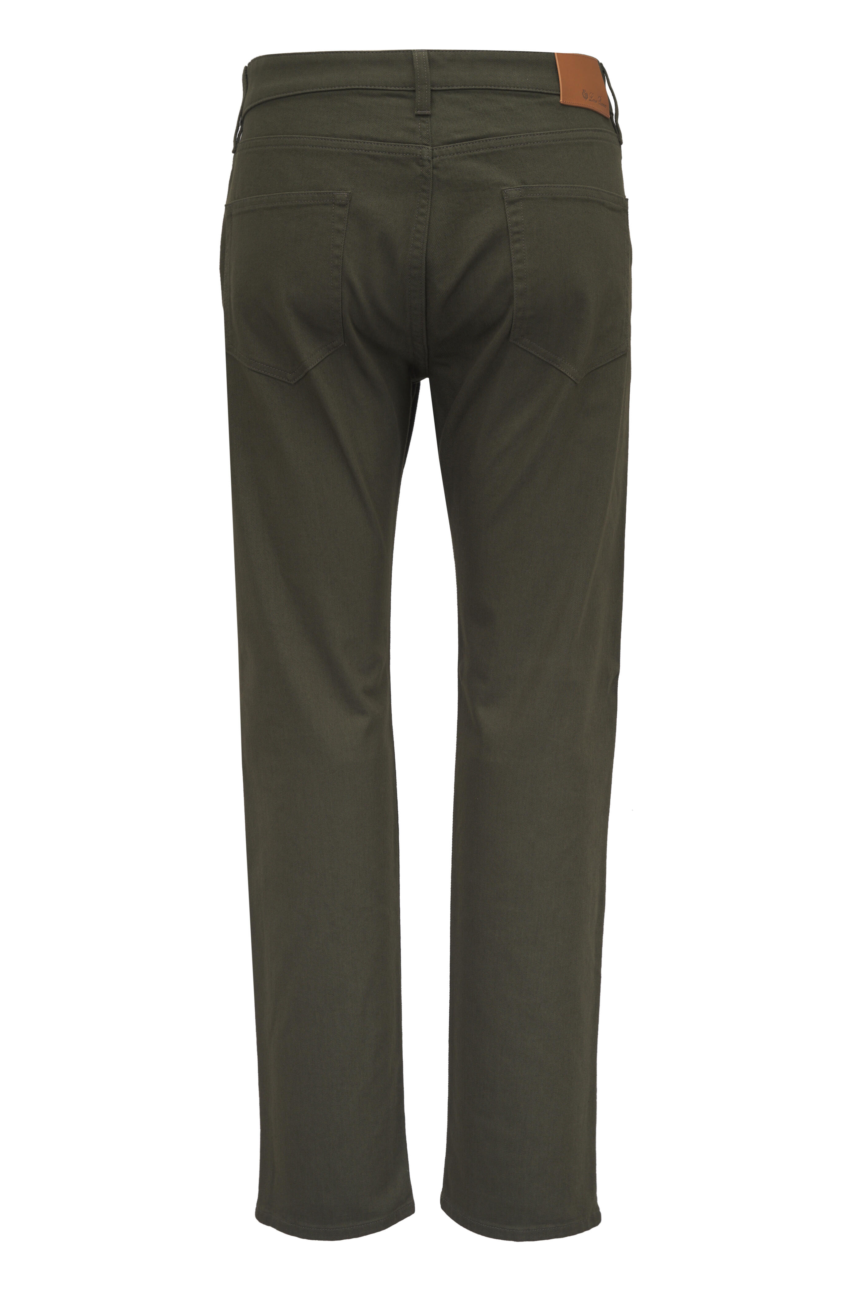 Loro Piana - Quarona Green Cotton Five Pocket Pant - view 2