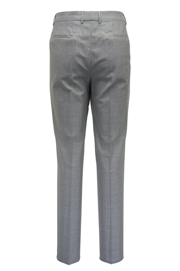 Brunello Cucinelli Pearl Wool Double Pleat Pant - view 4