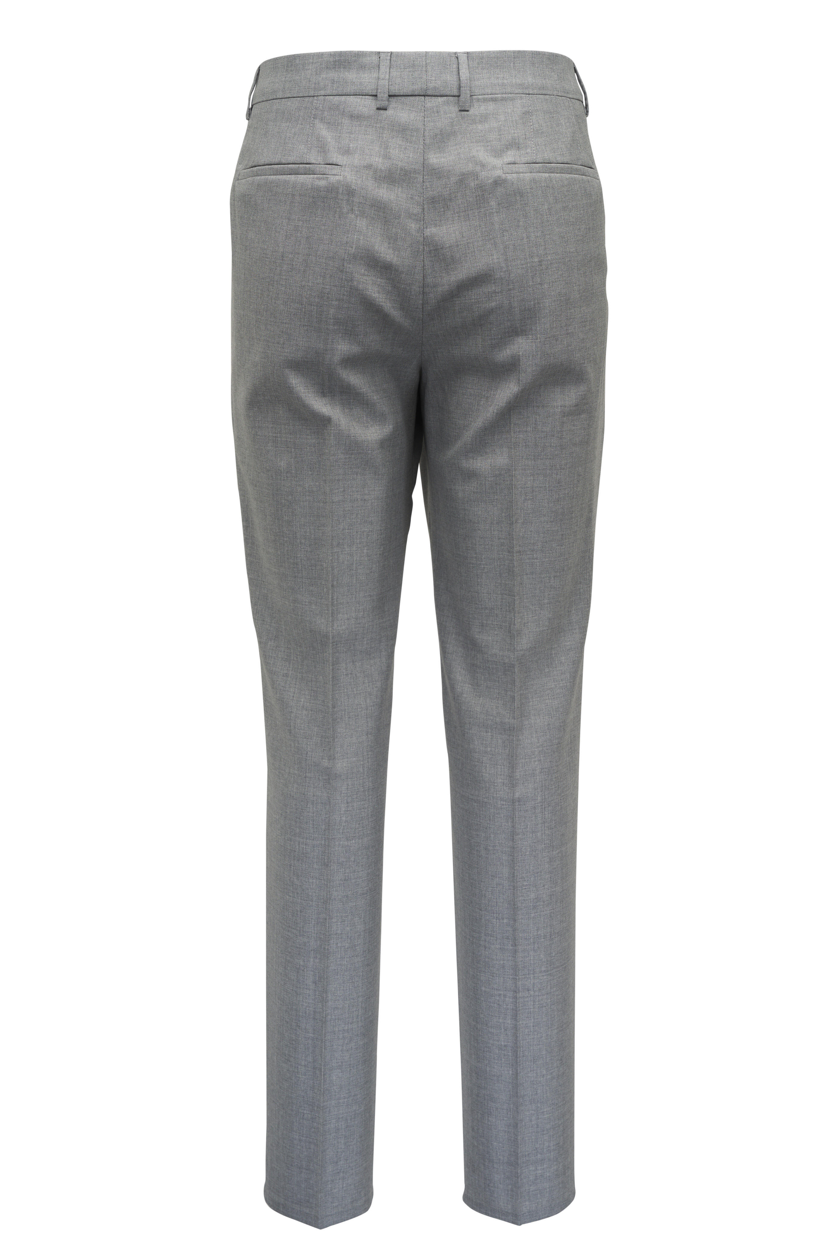 Brunello Cucinelli - Pearl Wool Double Pleat Pant