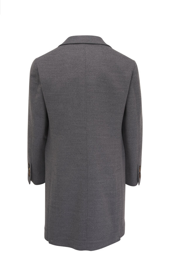 Brunello Cucinelli - Light Gray Wool Top Coat