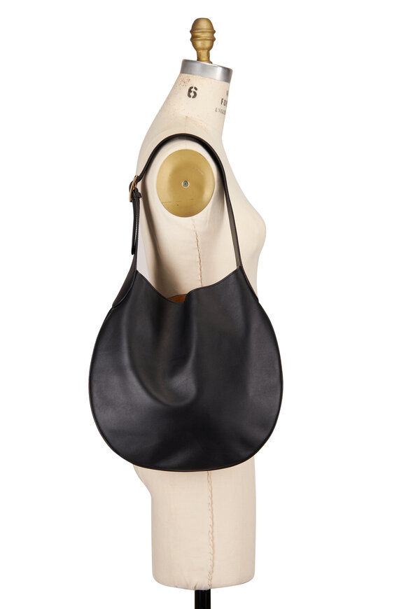 Nili Lotan Jagger Black Leather Shoulder Bag - view 5
