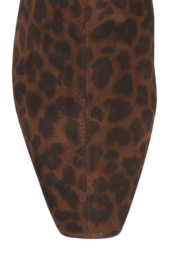 Aquazzura Saint Honoré Animal Print Suede Boot, 35mm - view 4