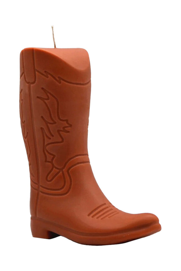 Davie Ocho Candle Co Cowboy Boot Candle in Brown
