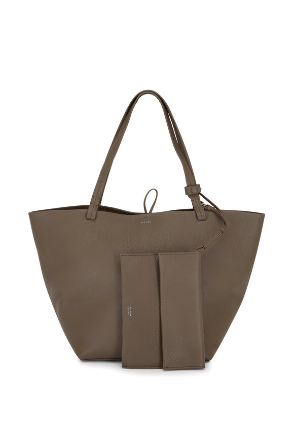 The Row - Park Tote Three Elephant Gray Leather Tote