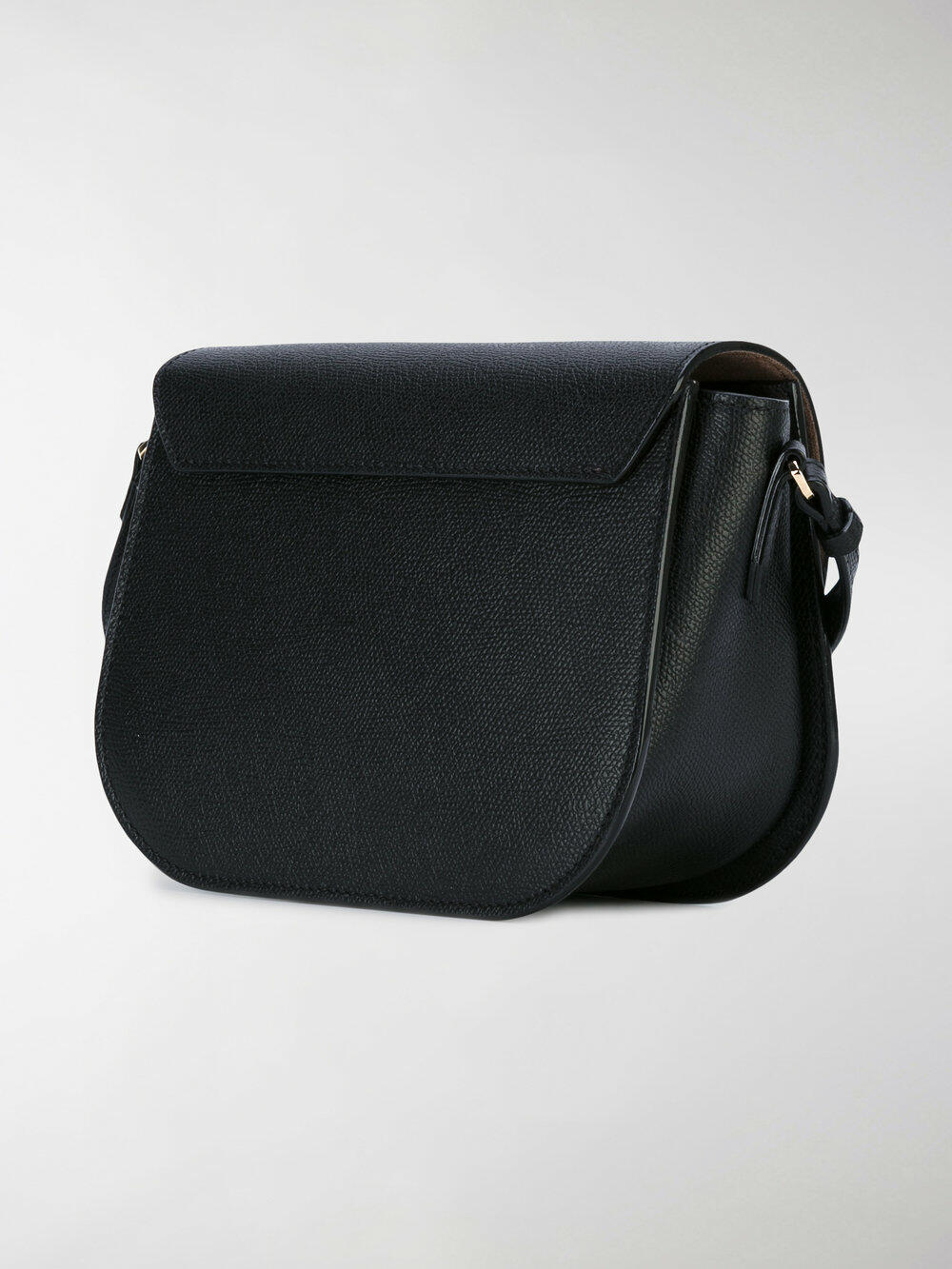 Valextra - Iside Black Leather Crossbody