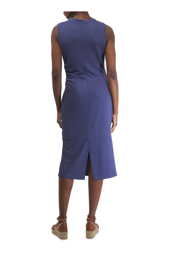 Vince - Dark Periwinkle Sleeveless Waist Gather Dress