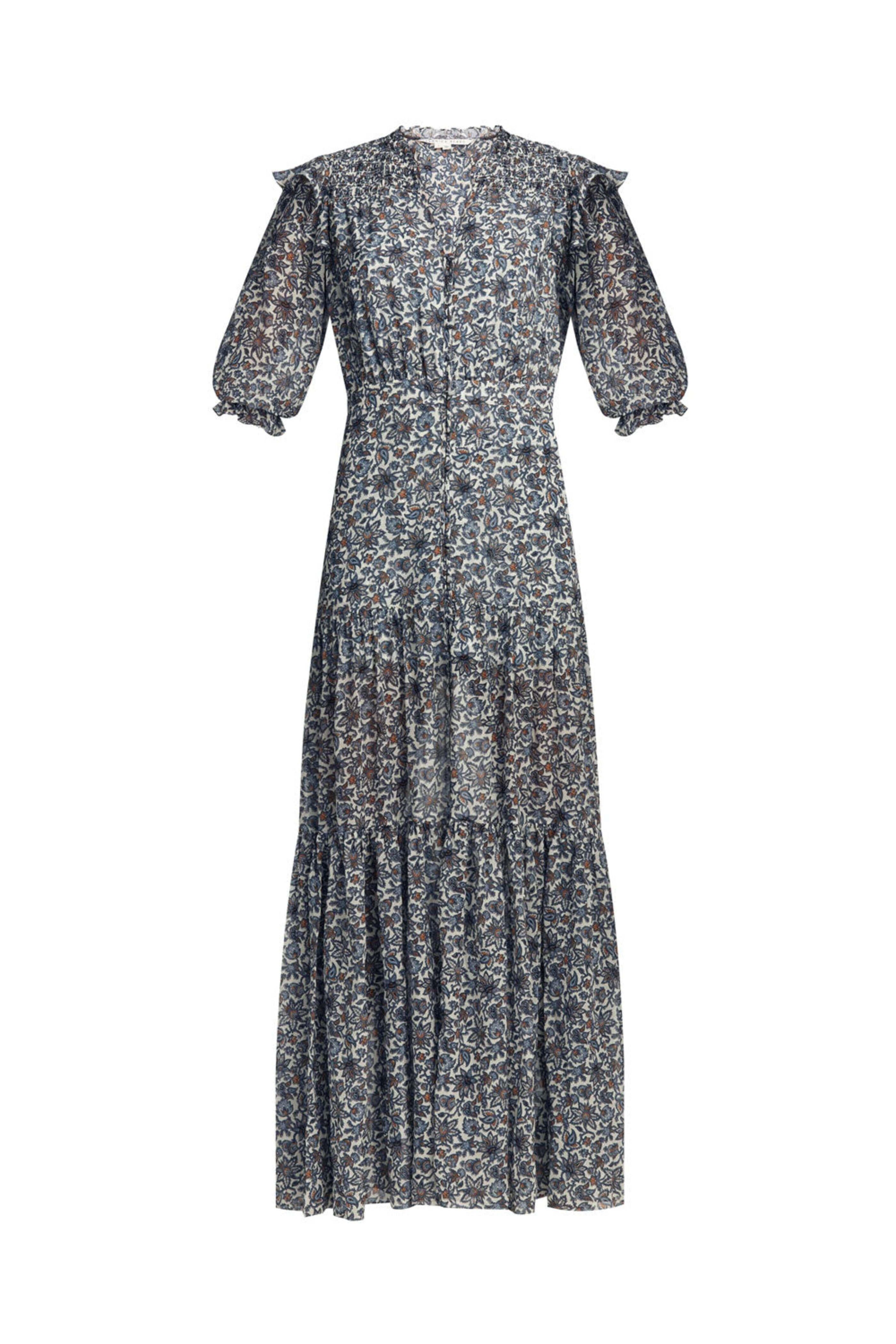 Veronica Beard - Ecru Floral Nitza Maxi Dress