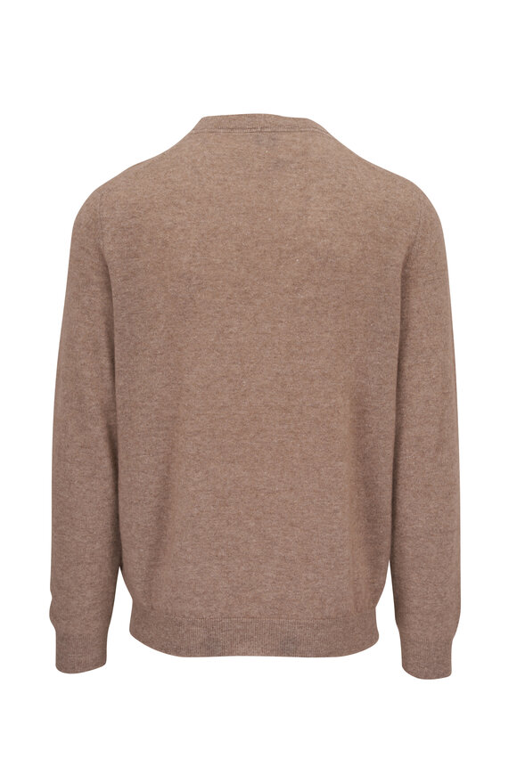 Fedeli - Beige Cashmere & Linen Crewneck Sweater 