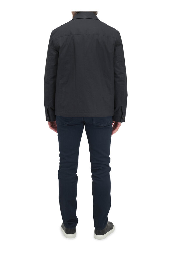 Vince Coastal Blue Cotton Jacket - view 3