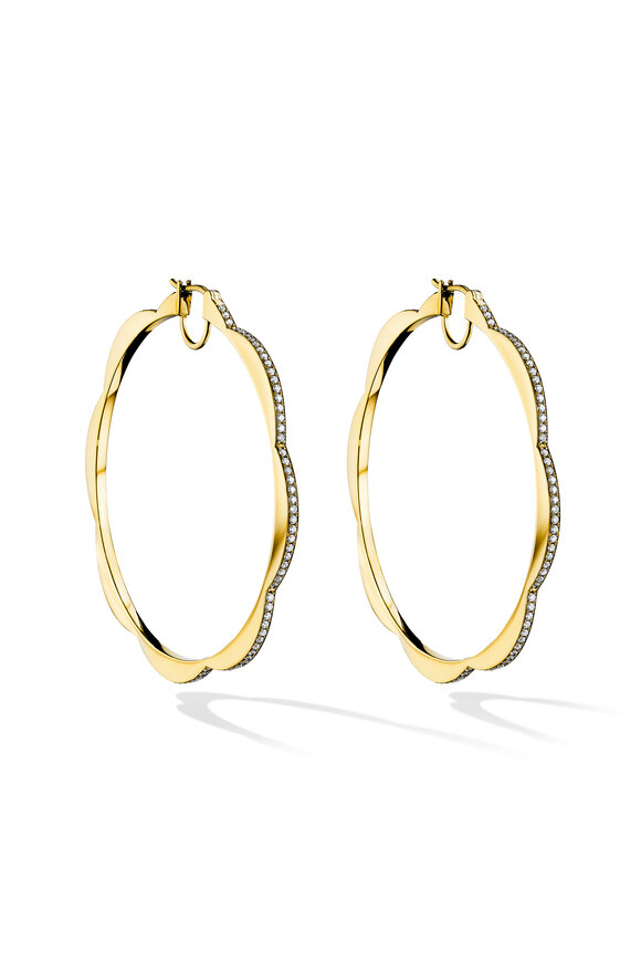 Cadar - 18K Yellow Gold Jumbo Triplet Hoop Earrings