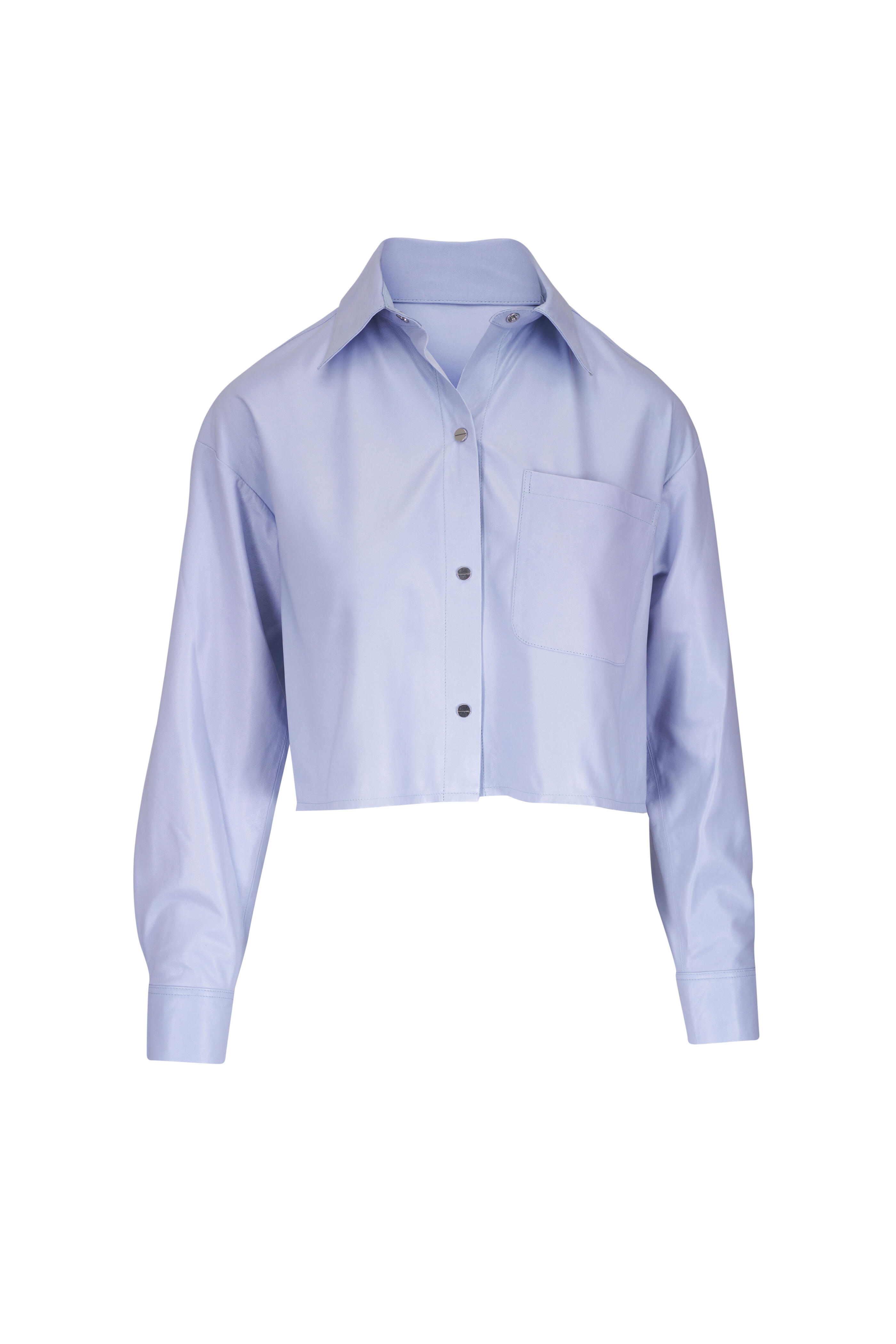 TWP - Little Big Joe Kentucky Blue Paper Leather Shirt