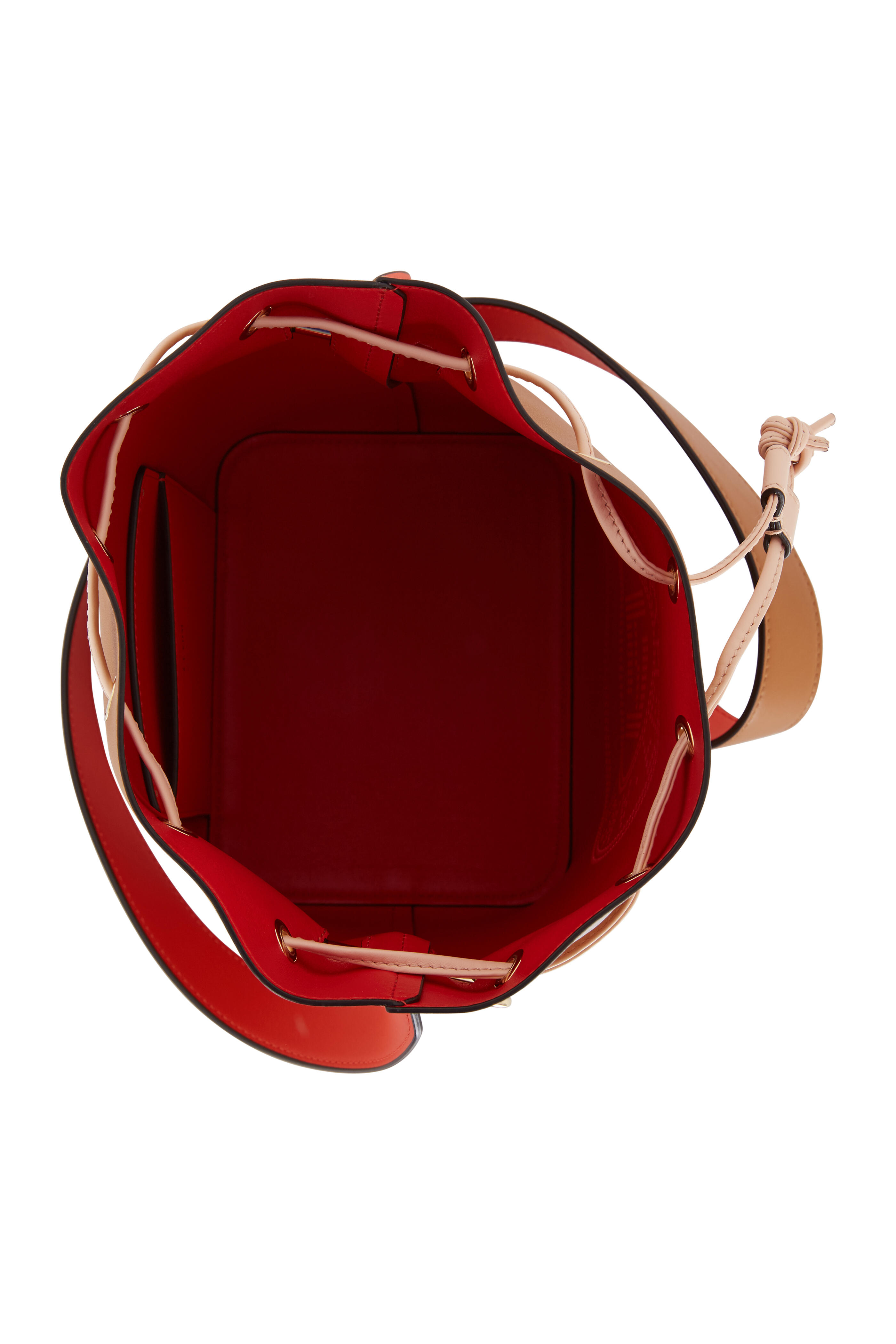 Fendi - Mon Tresor Brown Logo Embossed Grande Bucket Bag