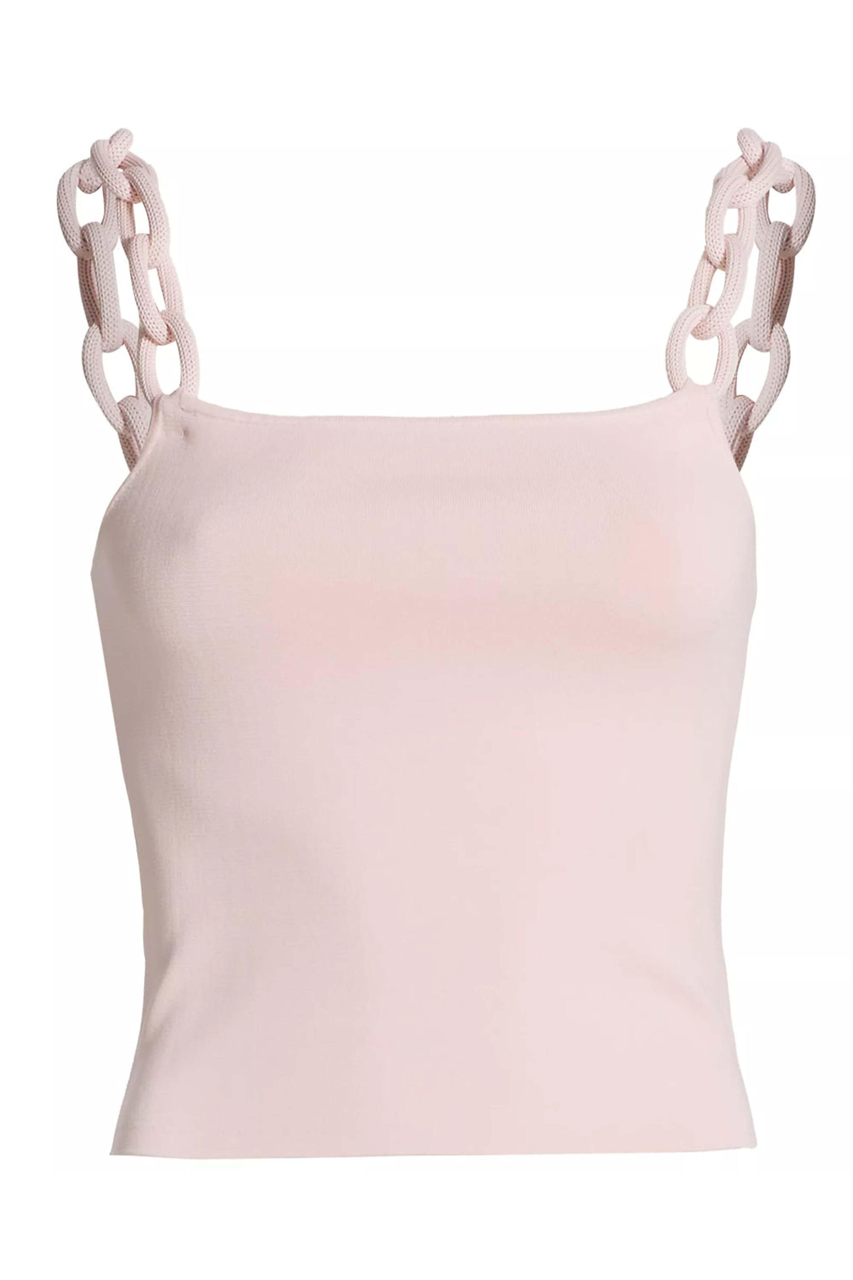 Alice & Olivia - Pink Lace Knit Chain Gretel Tank