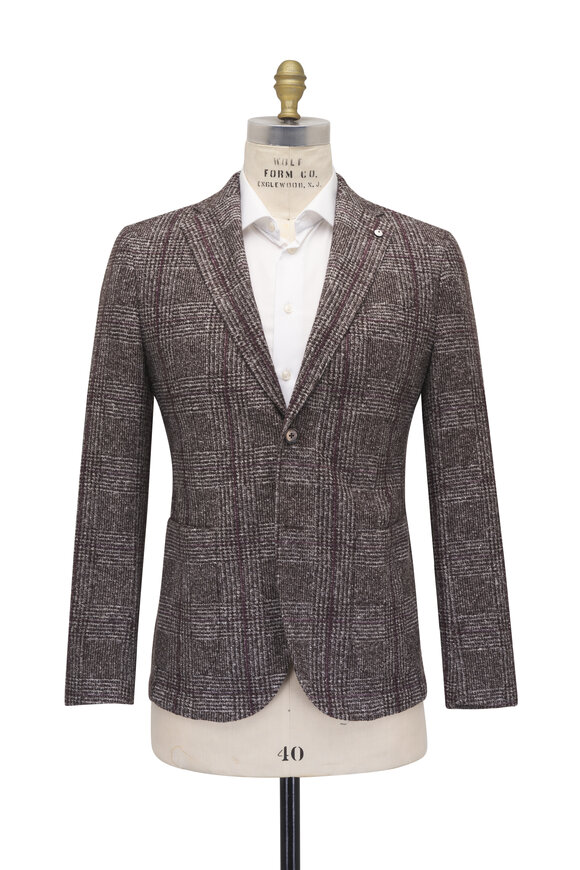 L.B.M. 1911 Brown & White Plaid Sportcoat - view 6