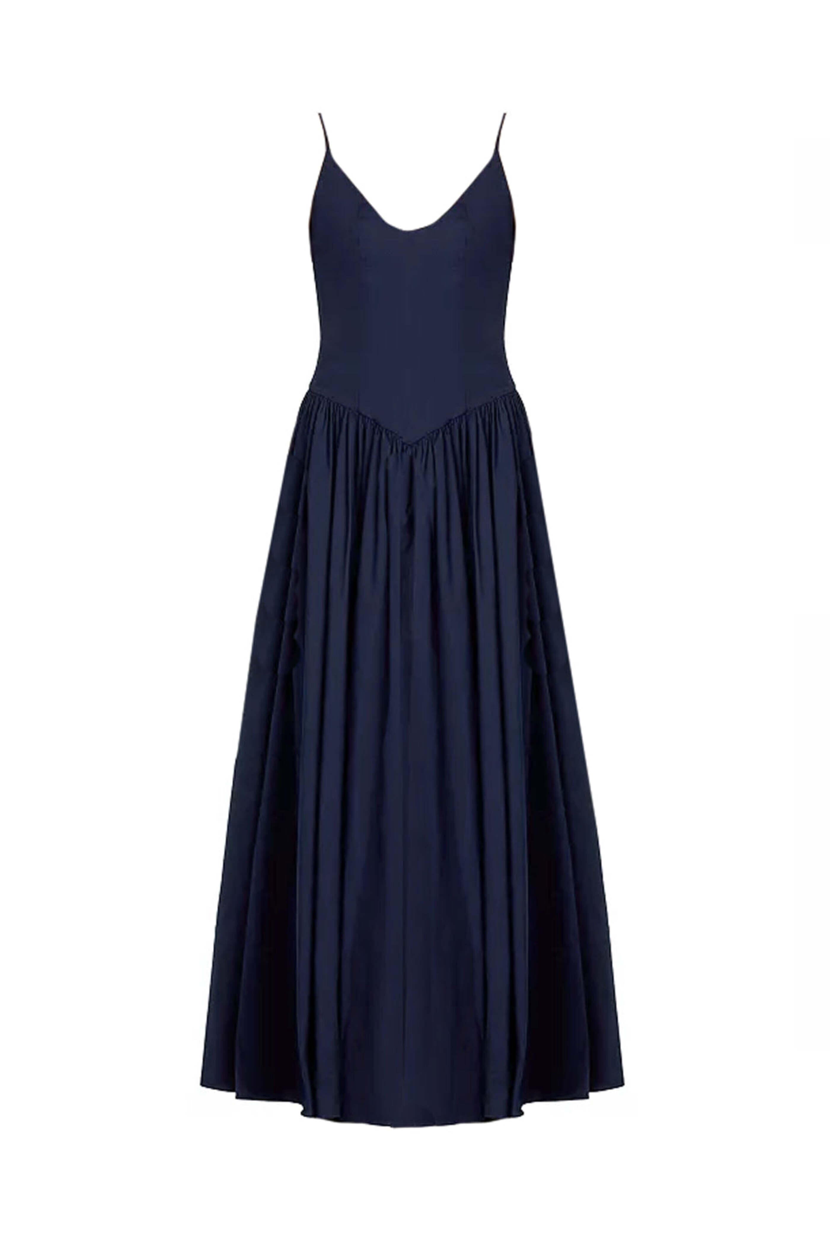 Staud - Navy Dena Dress