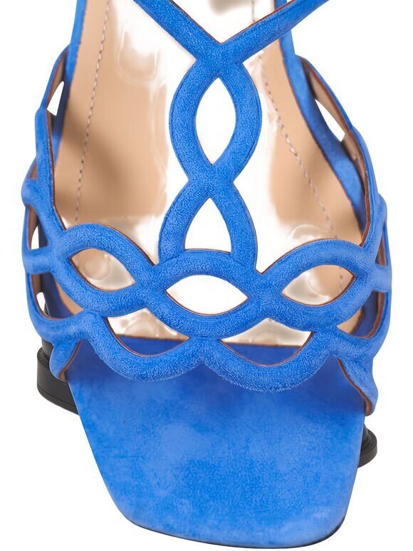 Ron White Brooke Light Blue Suede Sandal - view 6