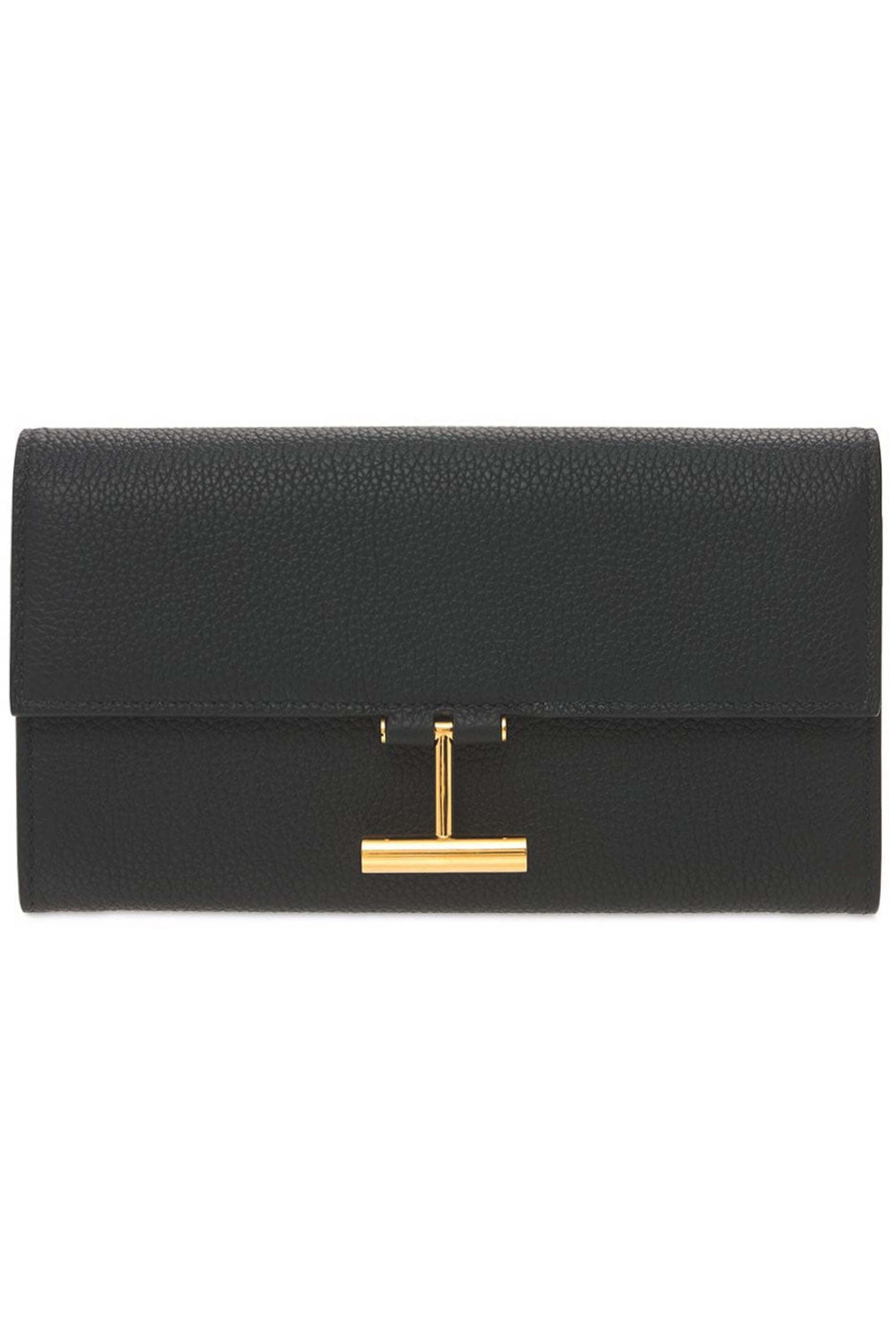 Tom Ford - Continental Grain Leather Wallet in Black