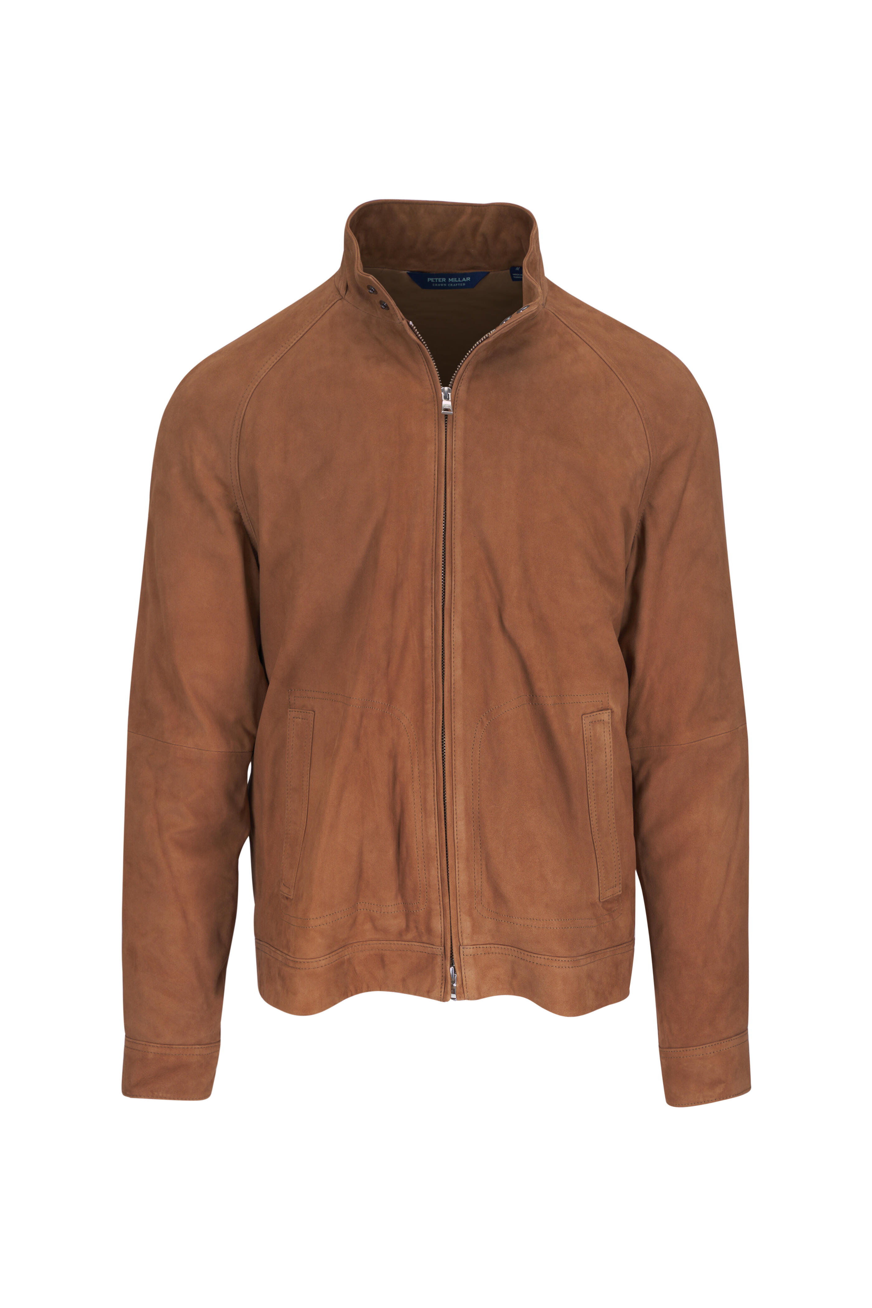 Peter Millar - Soho Saddle Stretch Suede Bomber Jacket