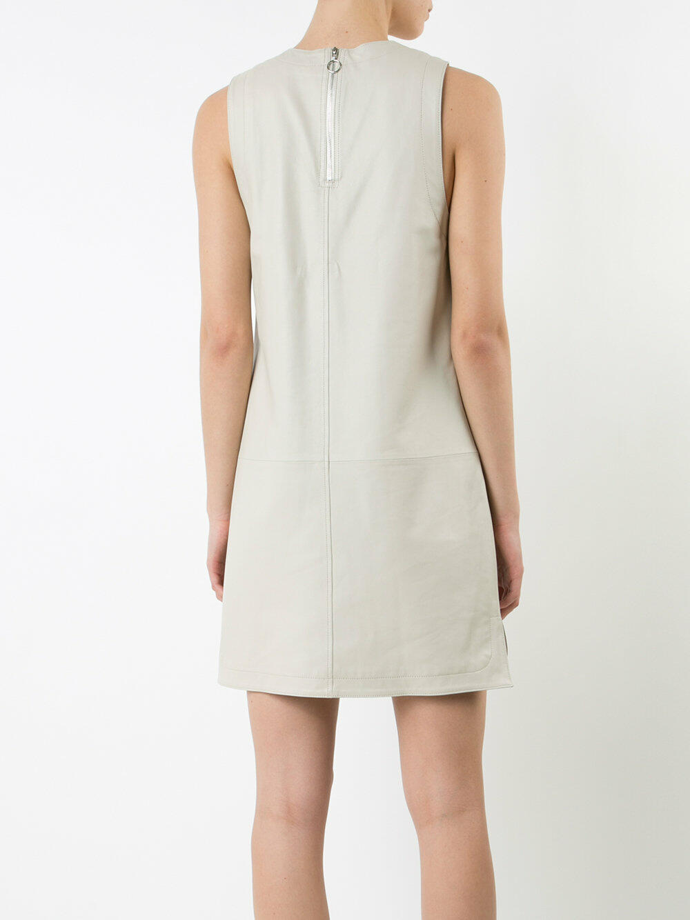 Elizabeth & James - Karlee Pumice Leather A-Line Sleeveless Dress