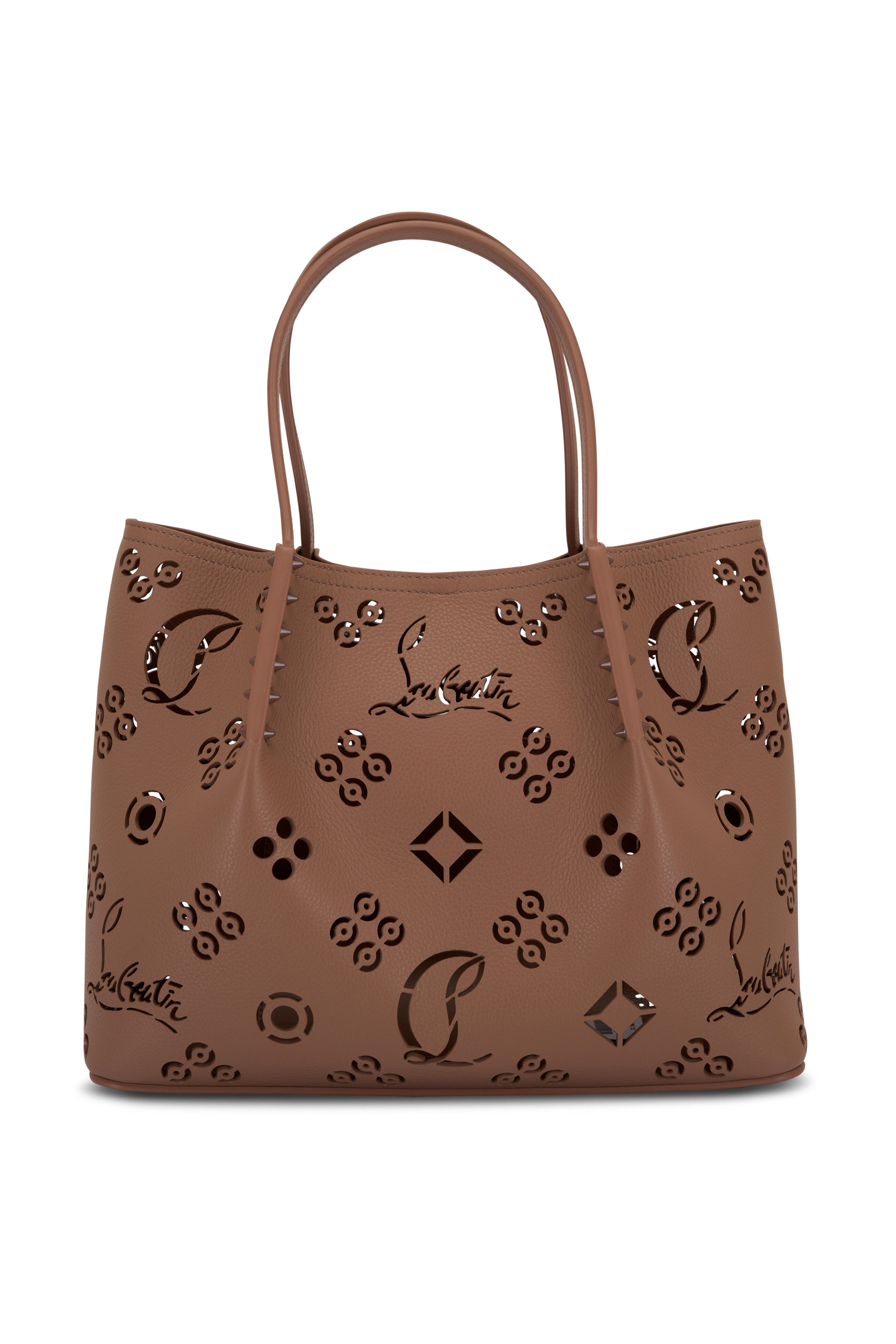 Shopping bag louboutin leather bag Louis Vuitton Brown in Leather