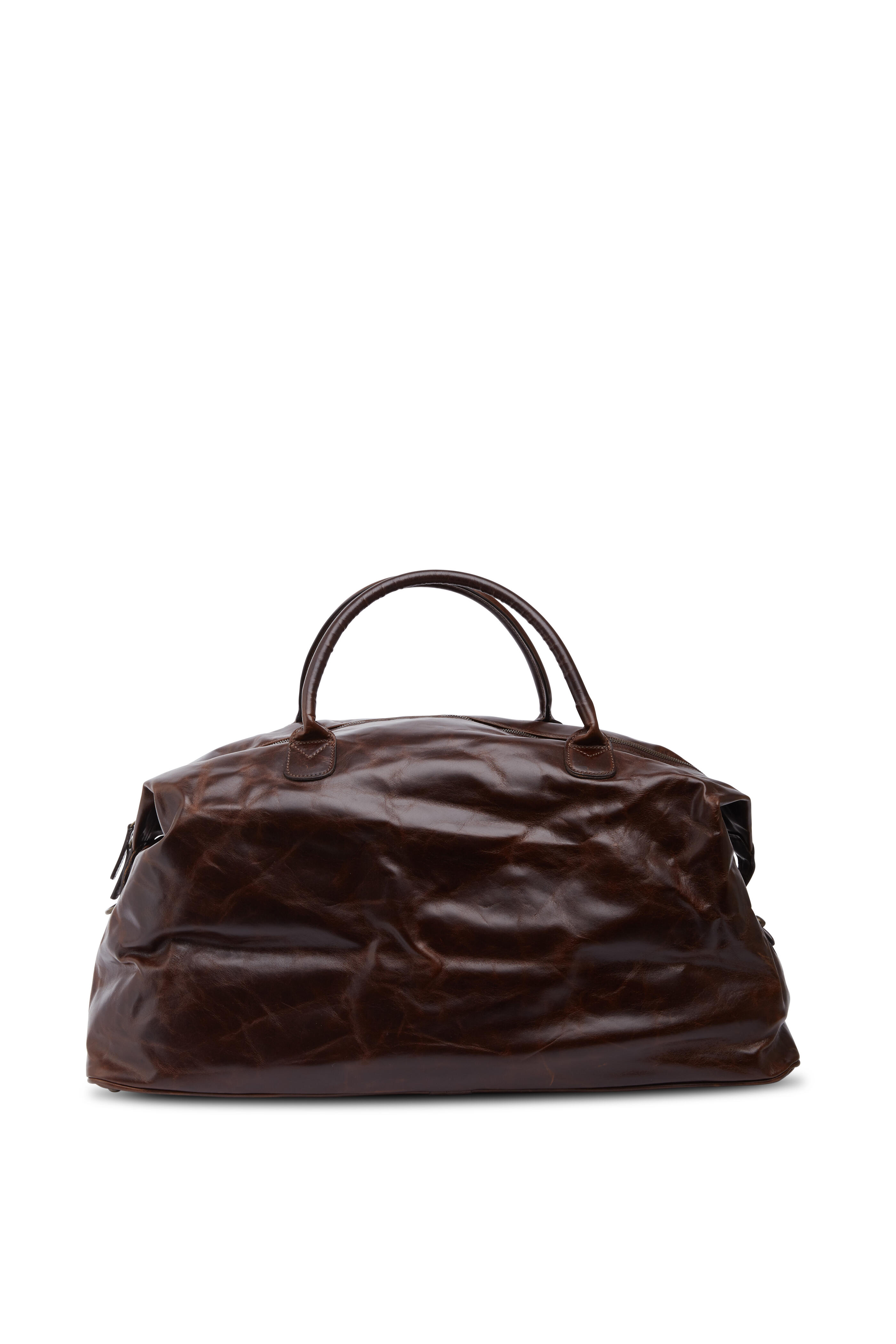 Moore & Giles Brompton Brown Benedict Leather Weekend Bag