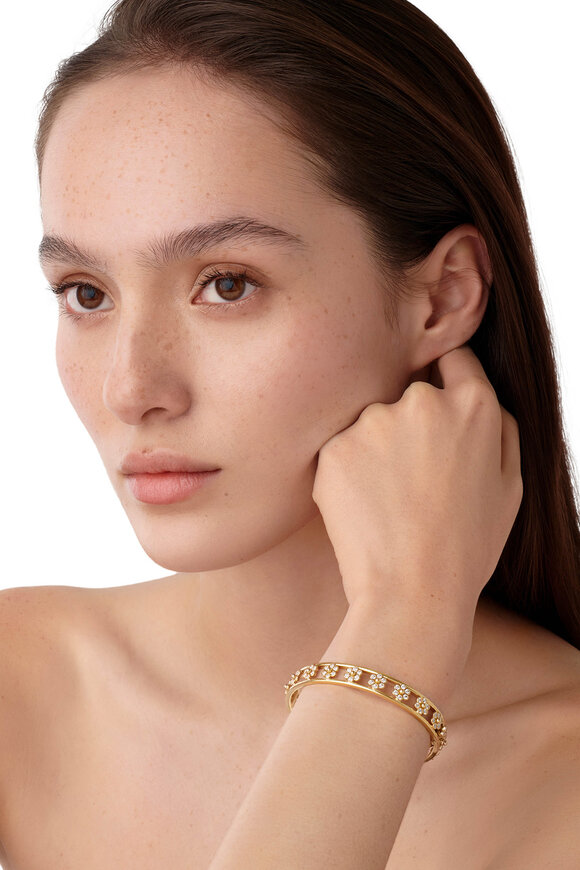 Temple St. Clair 18k Gold Diamond Fiori Bracelet - view 2